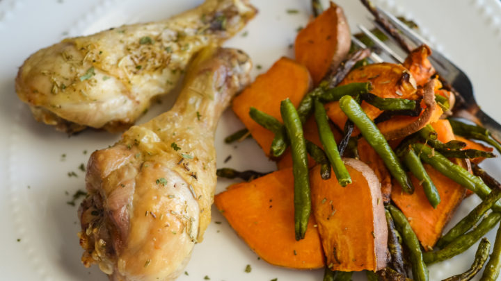 Image for Ninja Foodi Chicken Legs with Vegetables (Air Fryer)