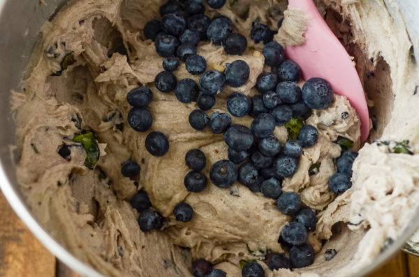 blueberry bread batter