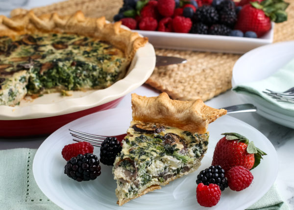 Easy Spinach Quiche (Gluten-Free Optional)
