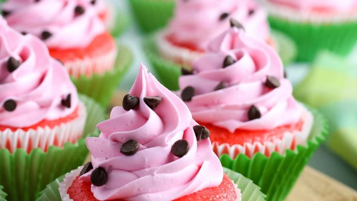 Image for Easy Watermelon Cupcakes (Gluten-Free Optional)