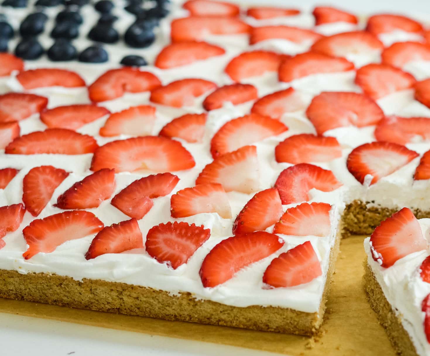 american flag cookie cake