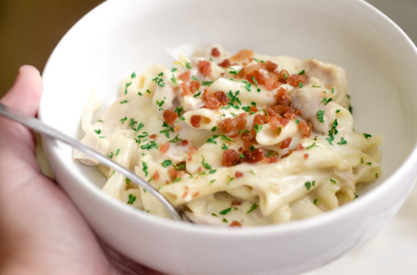Ninja Foodi Chicken Alfredo