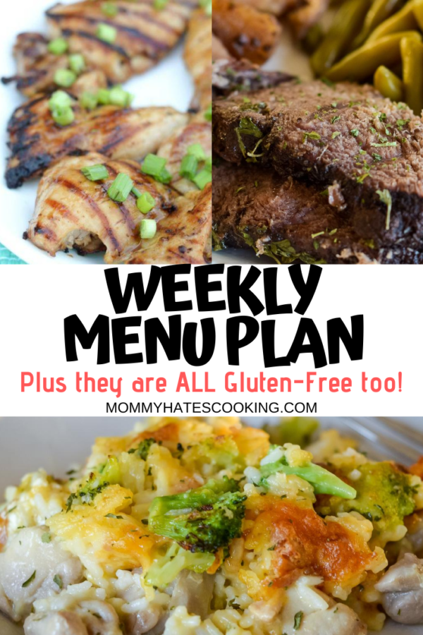 weekly menu plan