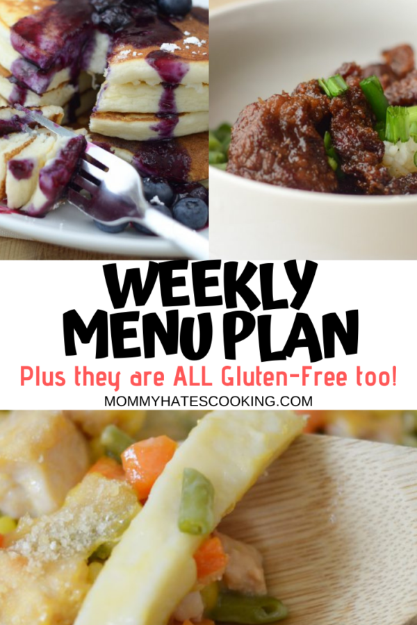 weekly menu plan