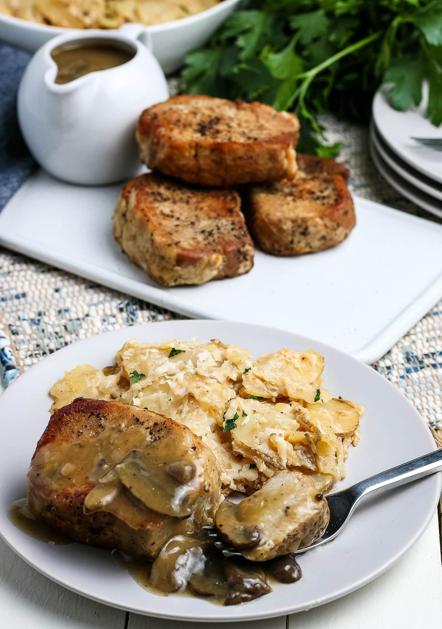 Pressure Cooker Pork Chops with Gravy