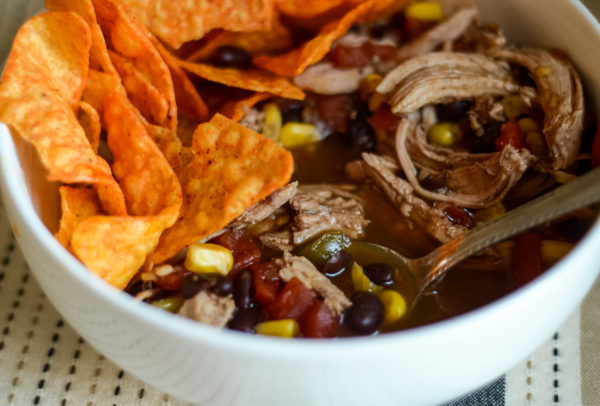 slow cooker chicken taco soup