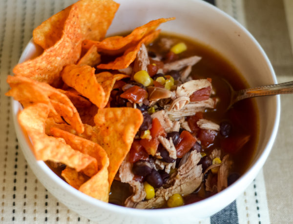slow cooker chicken taco soup