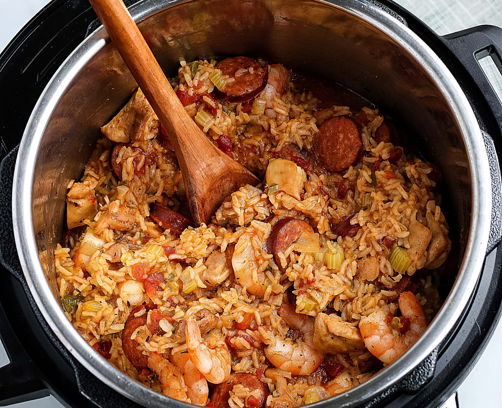 Pressure Cooker Jambalaya (Gluten-Free)