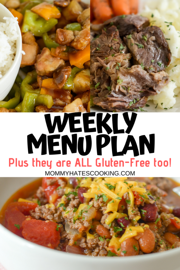 weekly menu plan