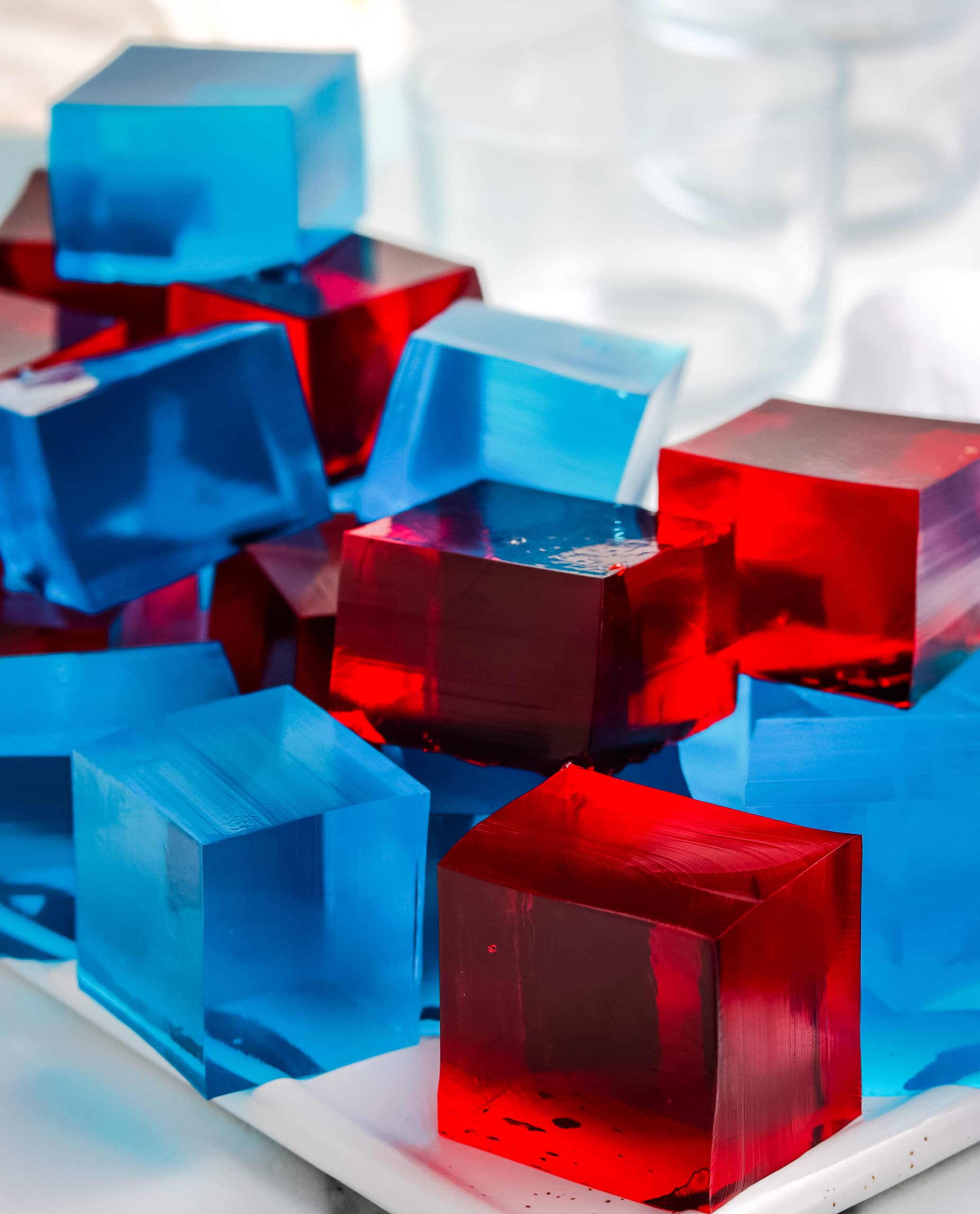 Patriotic Jello Jigglers Recipe