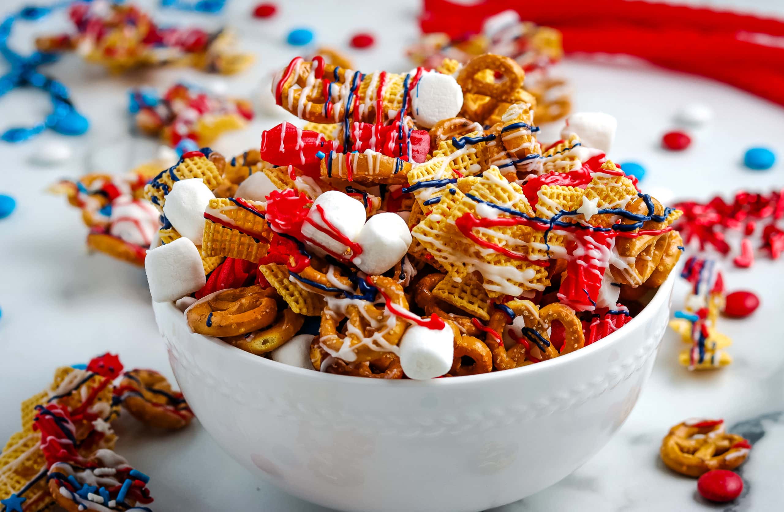 Patriotic Chex Mix