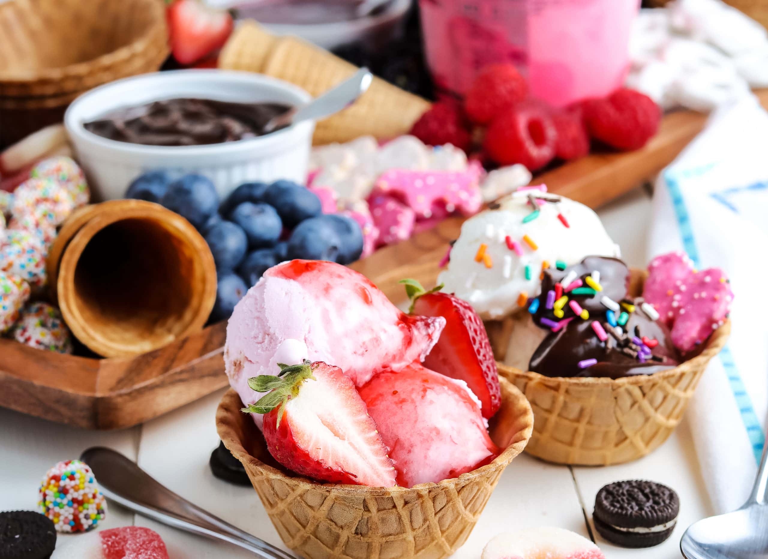 Easy Ice Cream Board (Charcuterie Board)