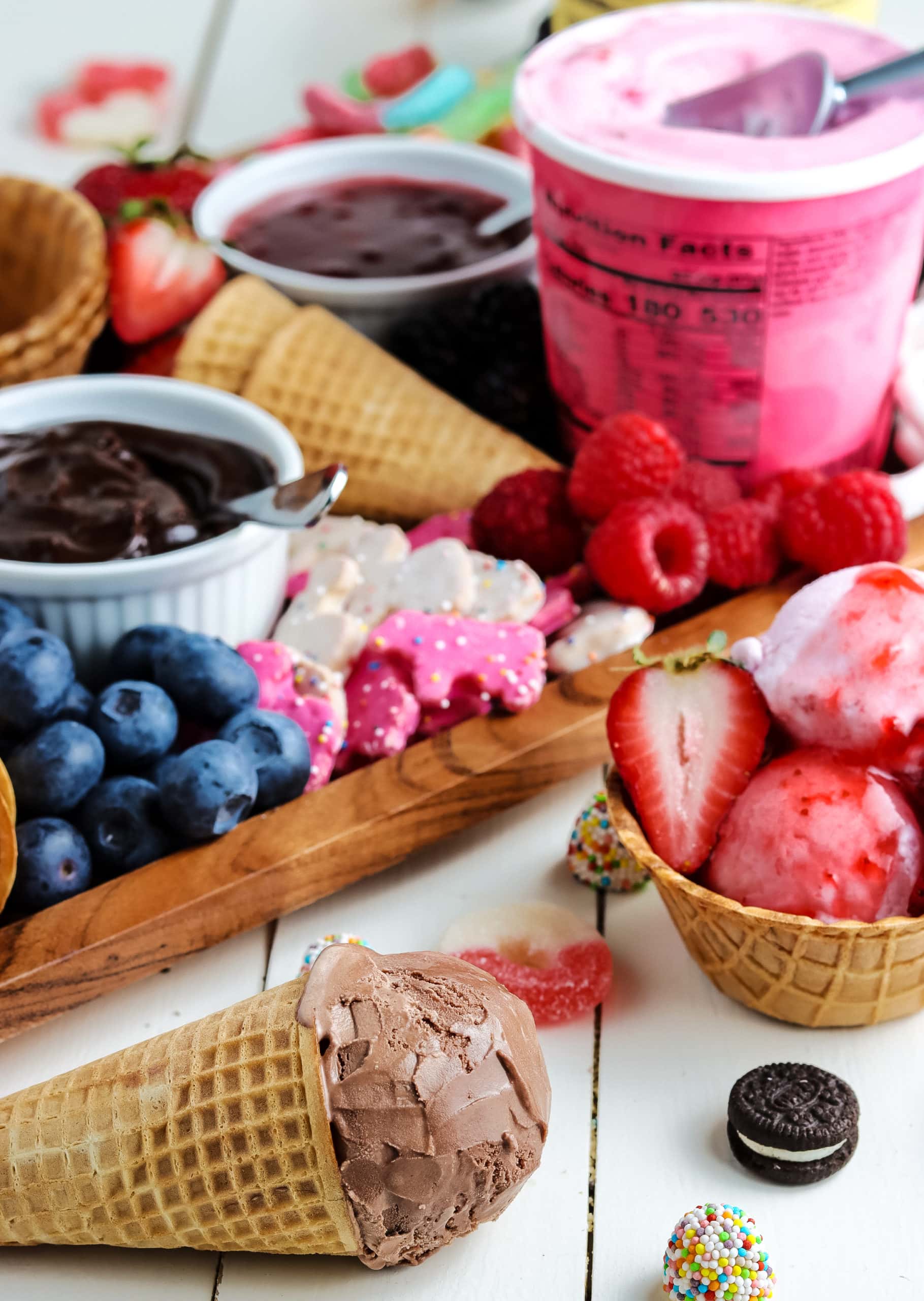 Easy Ice Cream Board (Charcuterie Board)