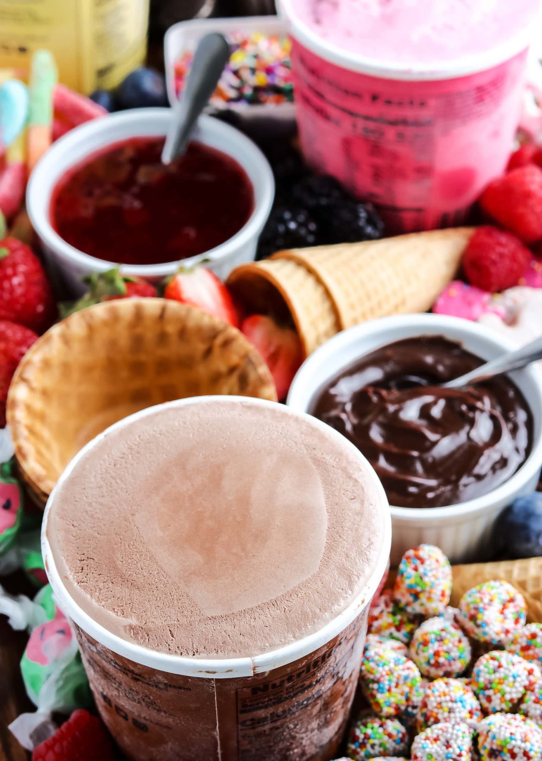 Easy Ice Cream Board (Charcuterie Board)