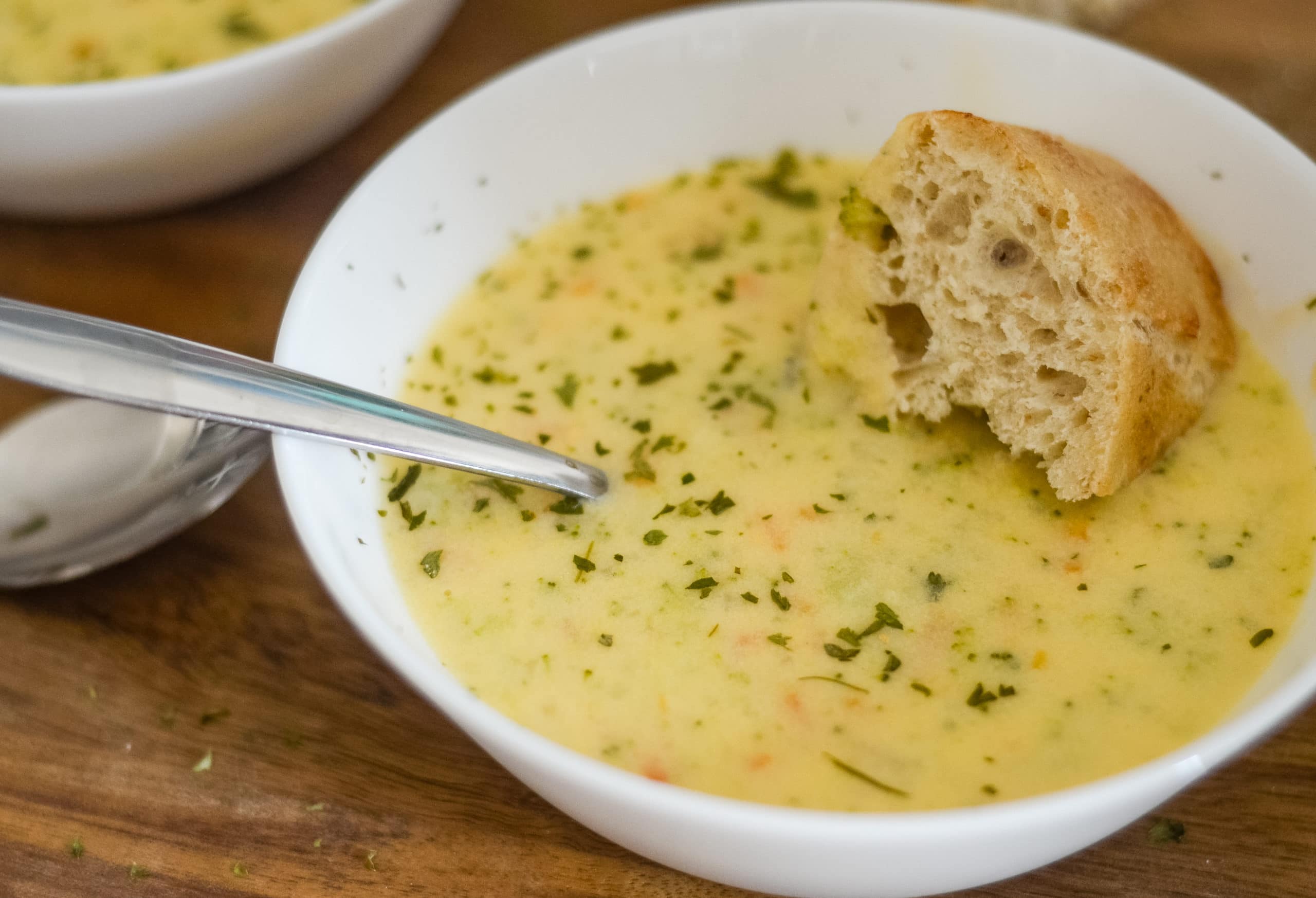 Ninja Foodi Broccoli Cheddar Soup