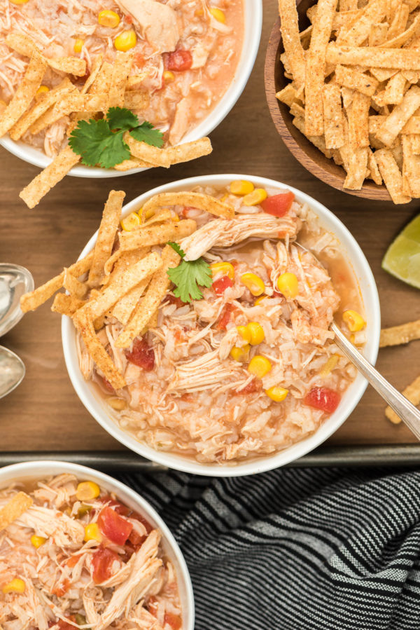 slow cooker chicken tortilla soup