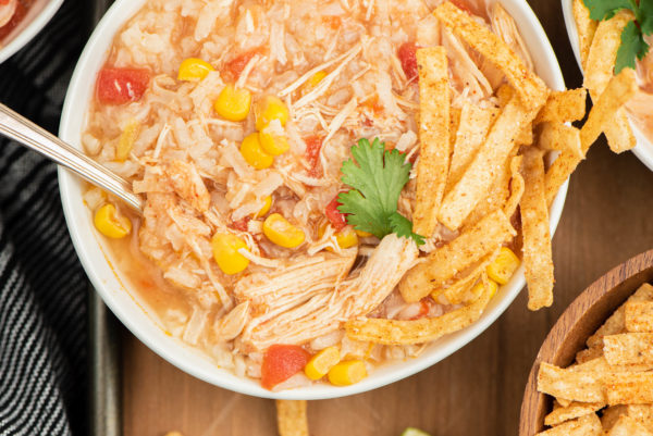 slow cooker chicken tortilla soup