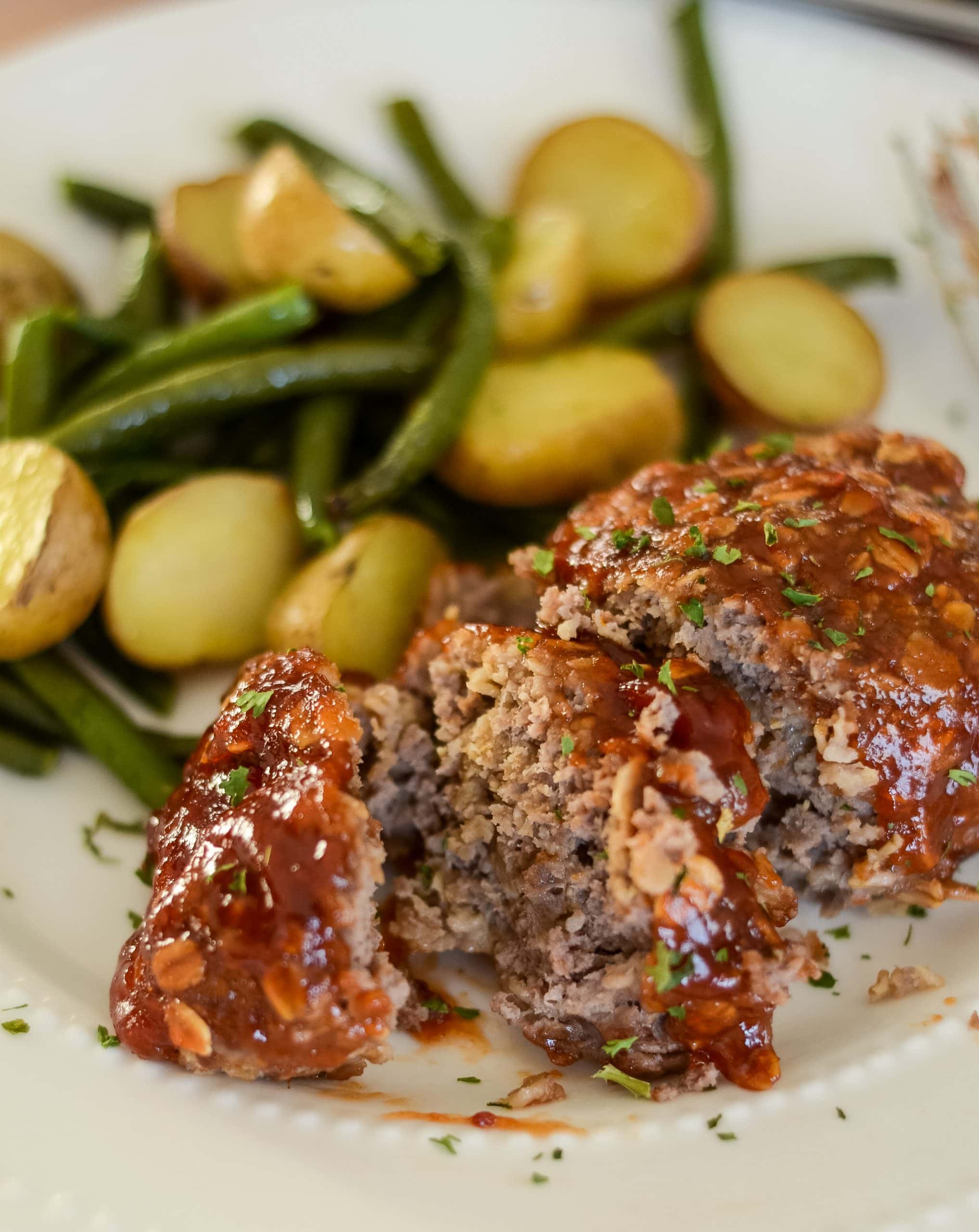 Sheet Pan Mini Meatloaf and Vegetables Recipe