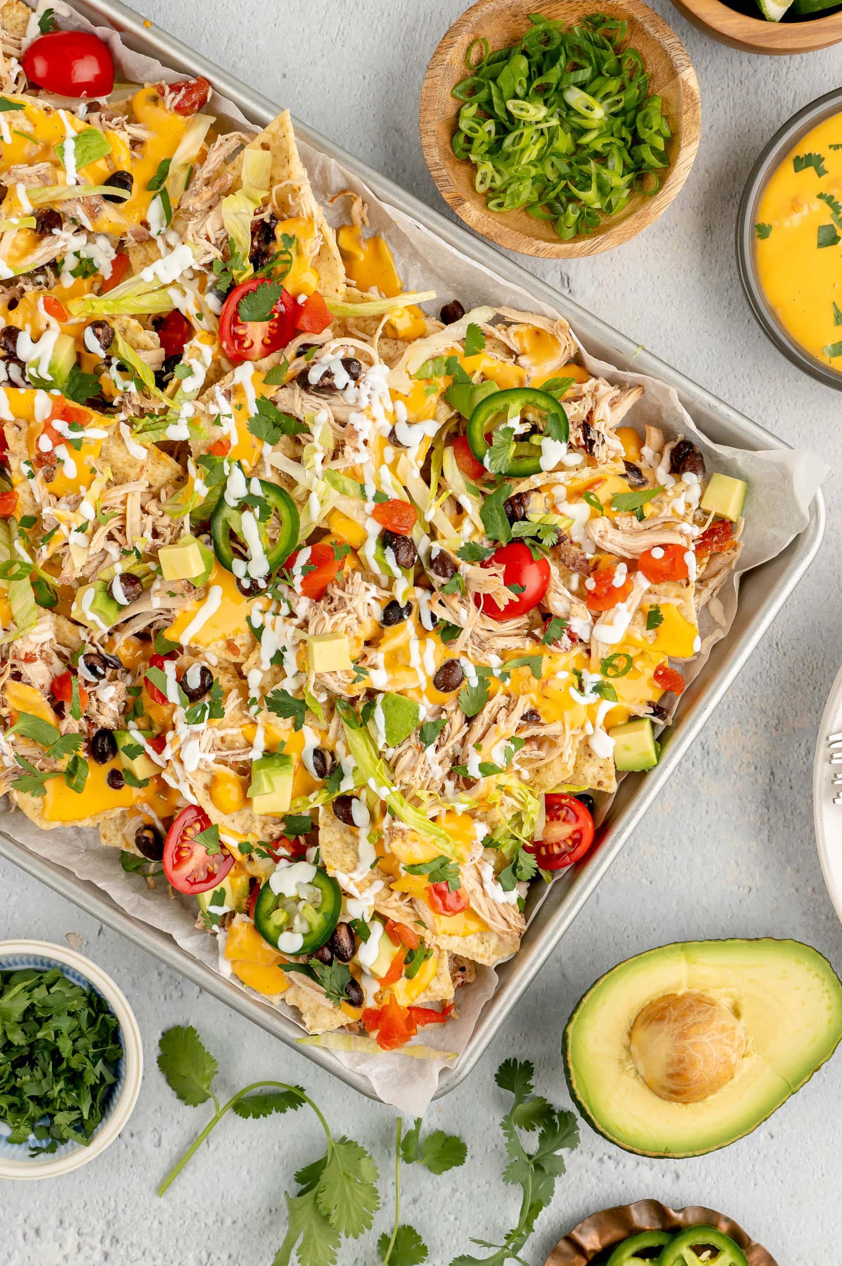 Crock Pot Chicken Nachos