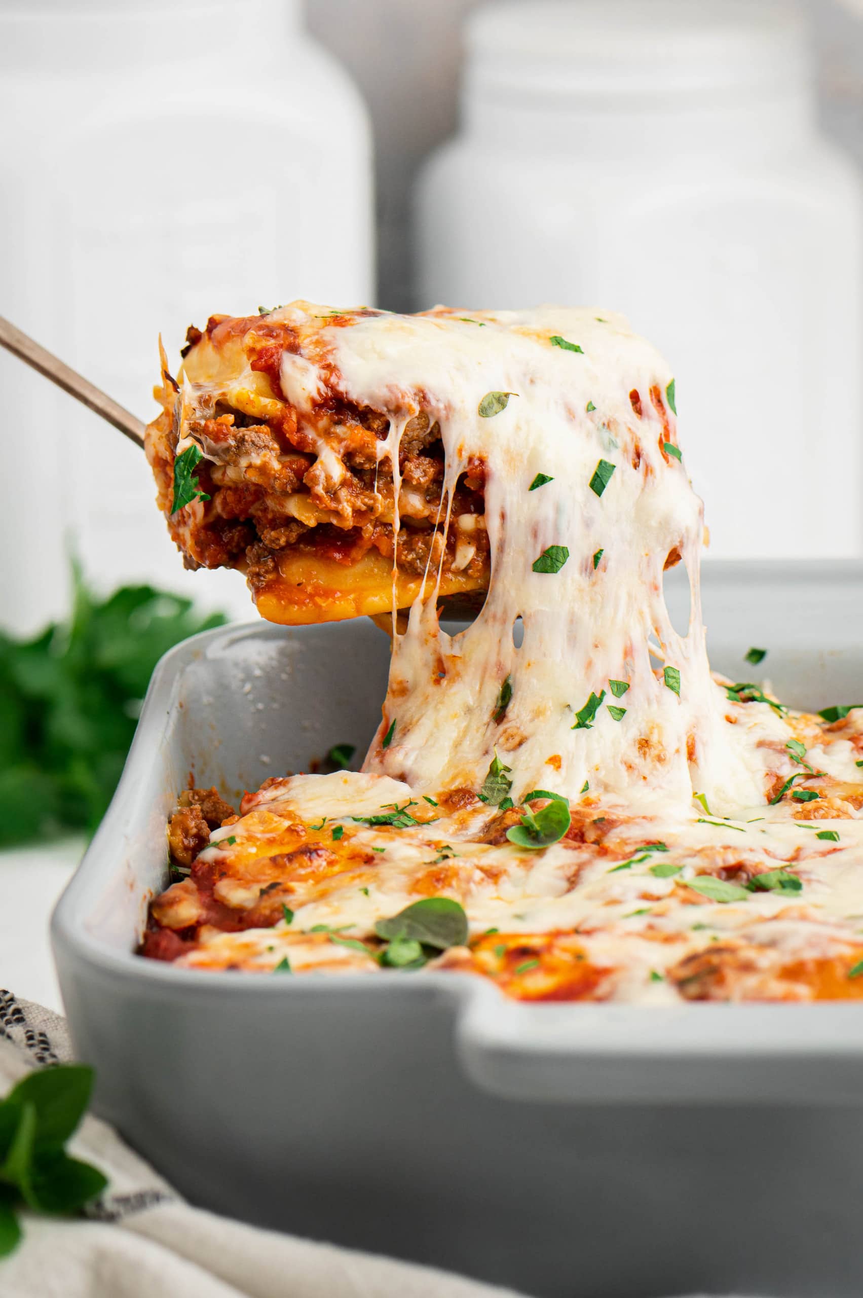 Easy Ravioli Lasagna (4 Ingredients!)