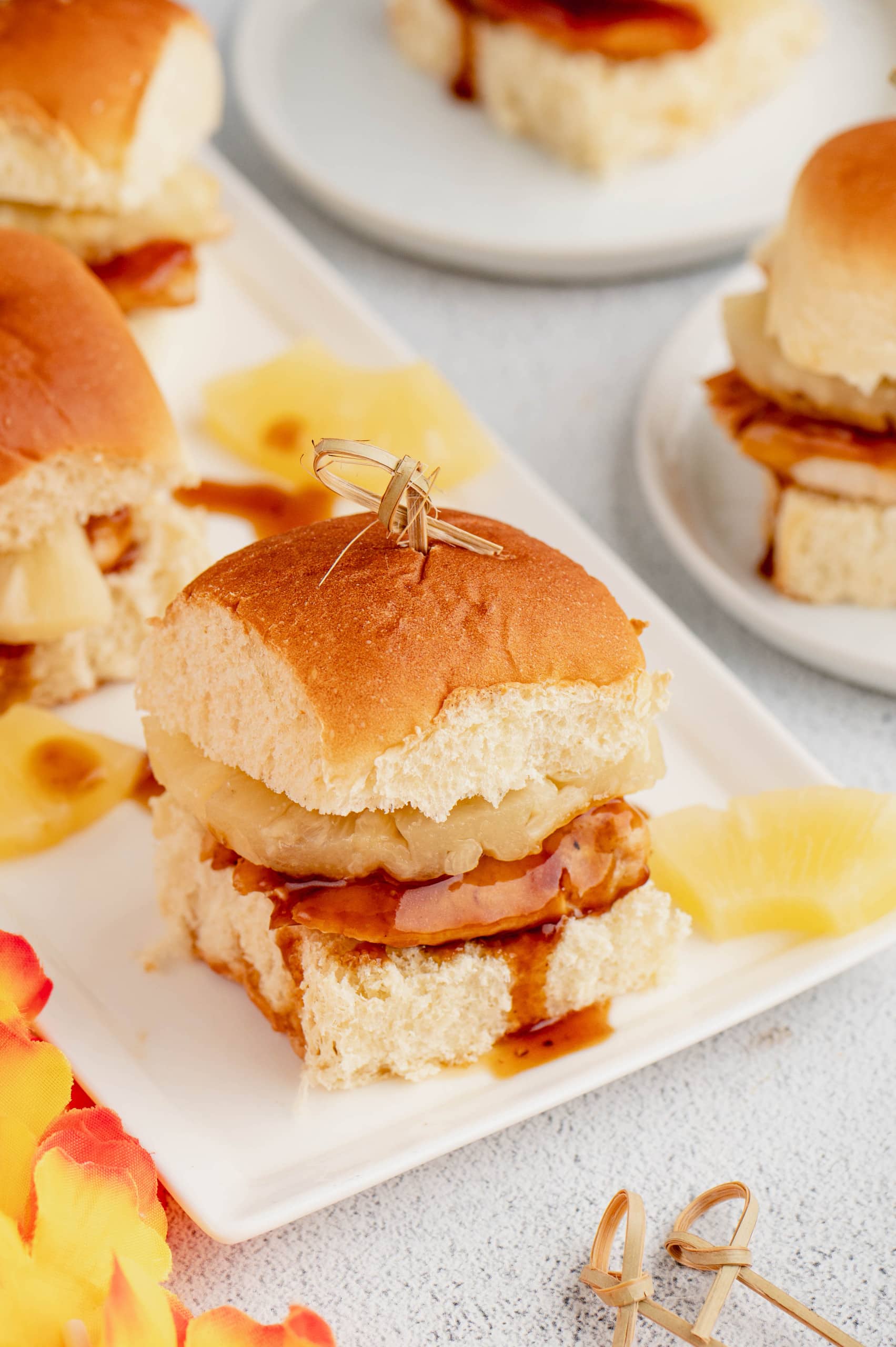 Hawaiian Chicken Sliders with Gluten-Free Option