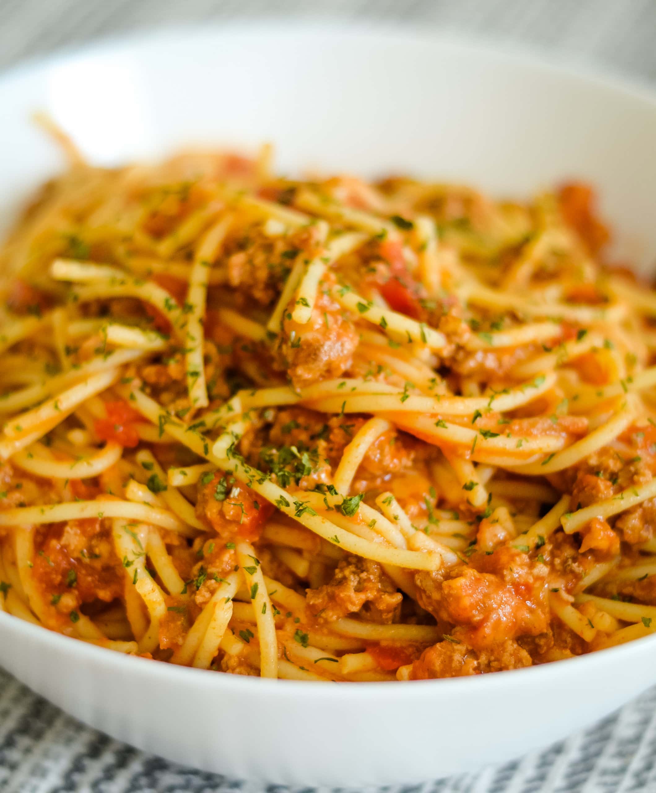 Easy Taco Spaghetti