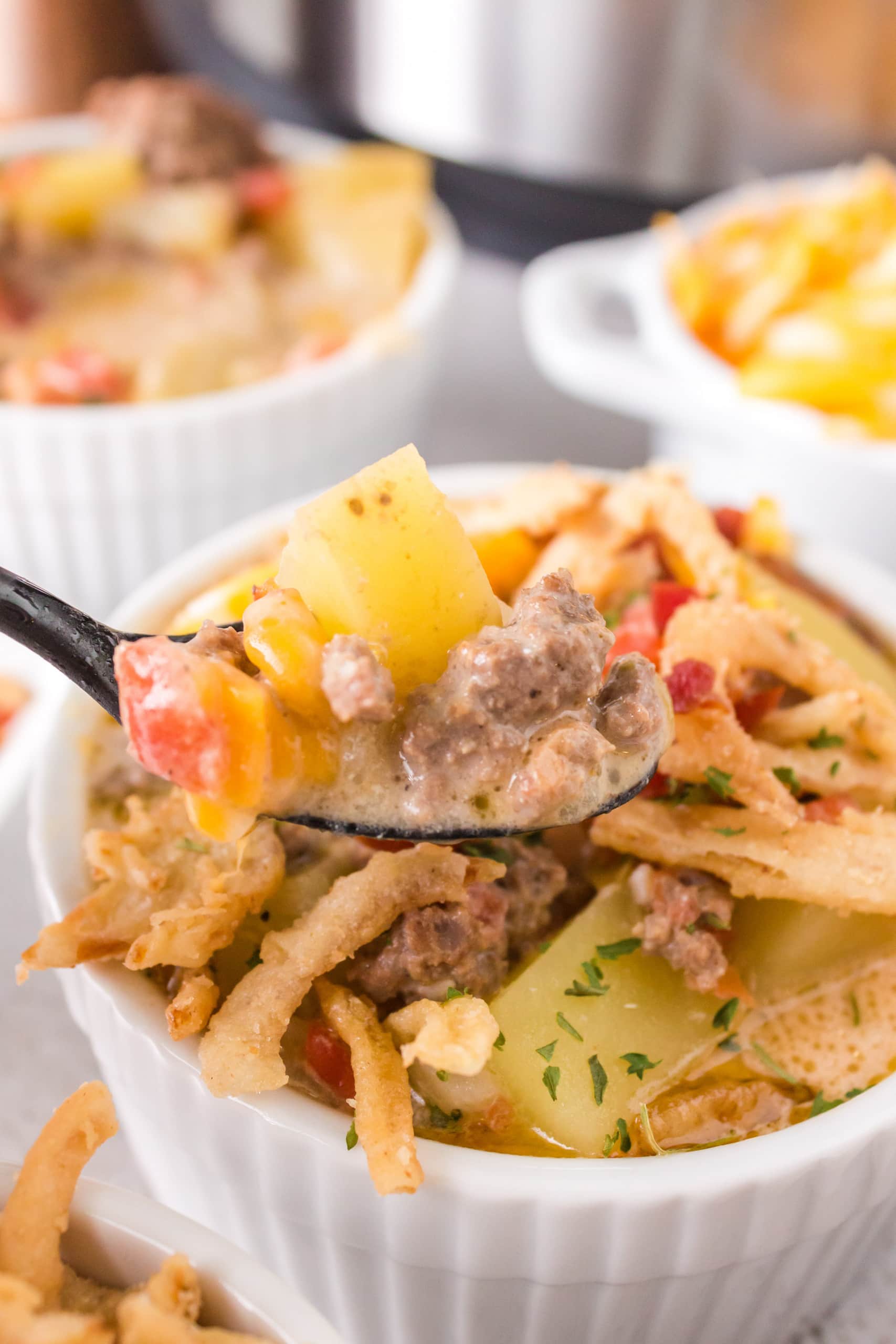 Ninja Foodi Cheeseburger Soup