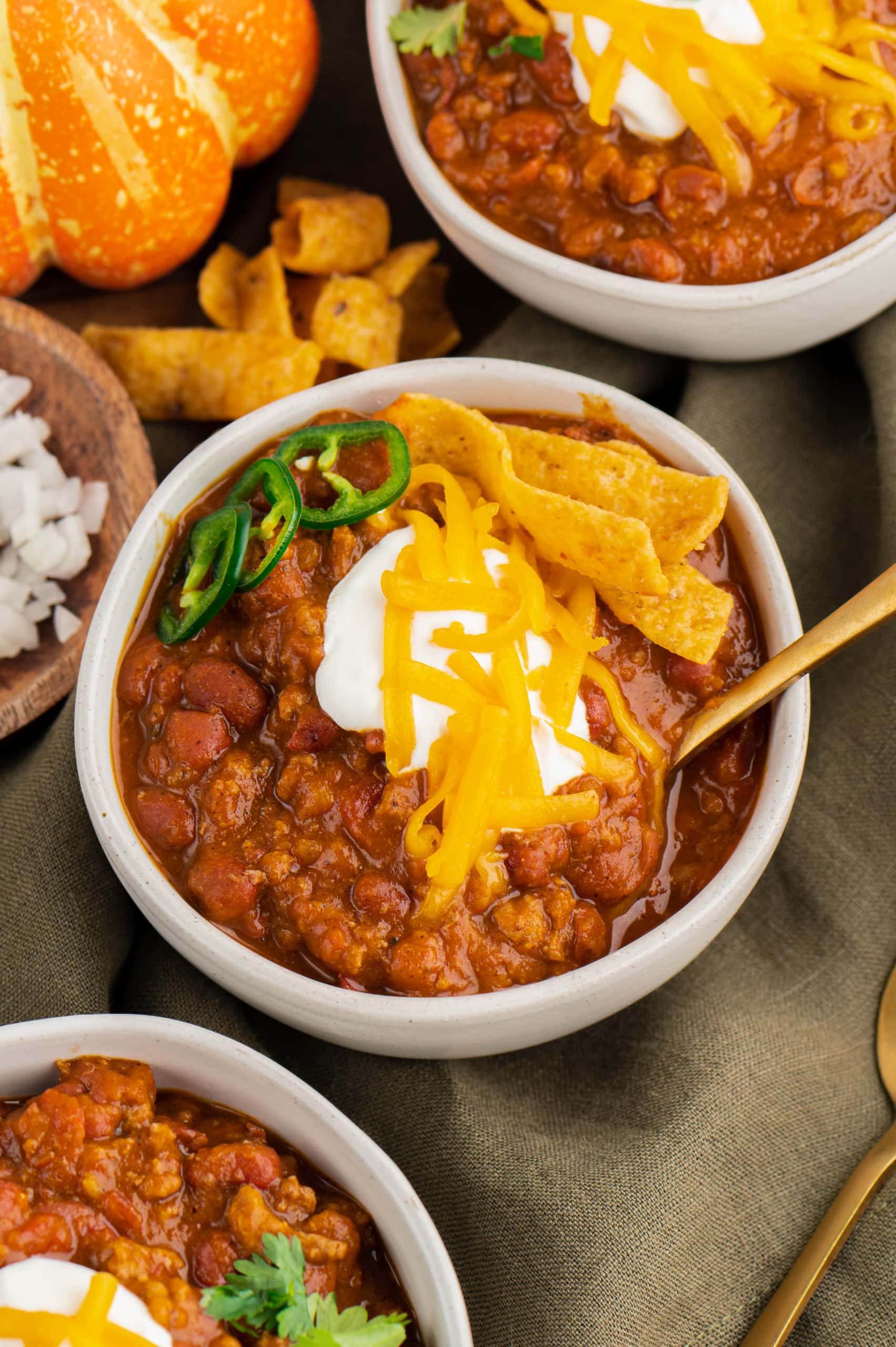 Instant Pot Pumpkin Chili {Ninja Foodi}
