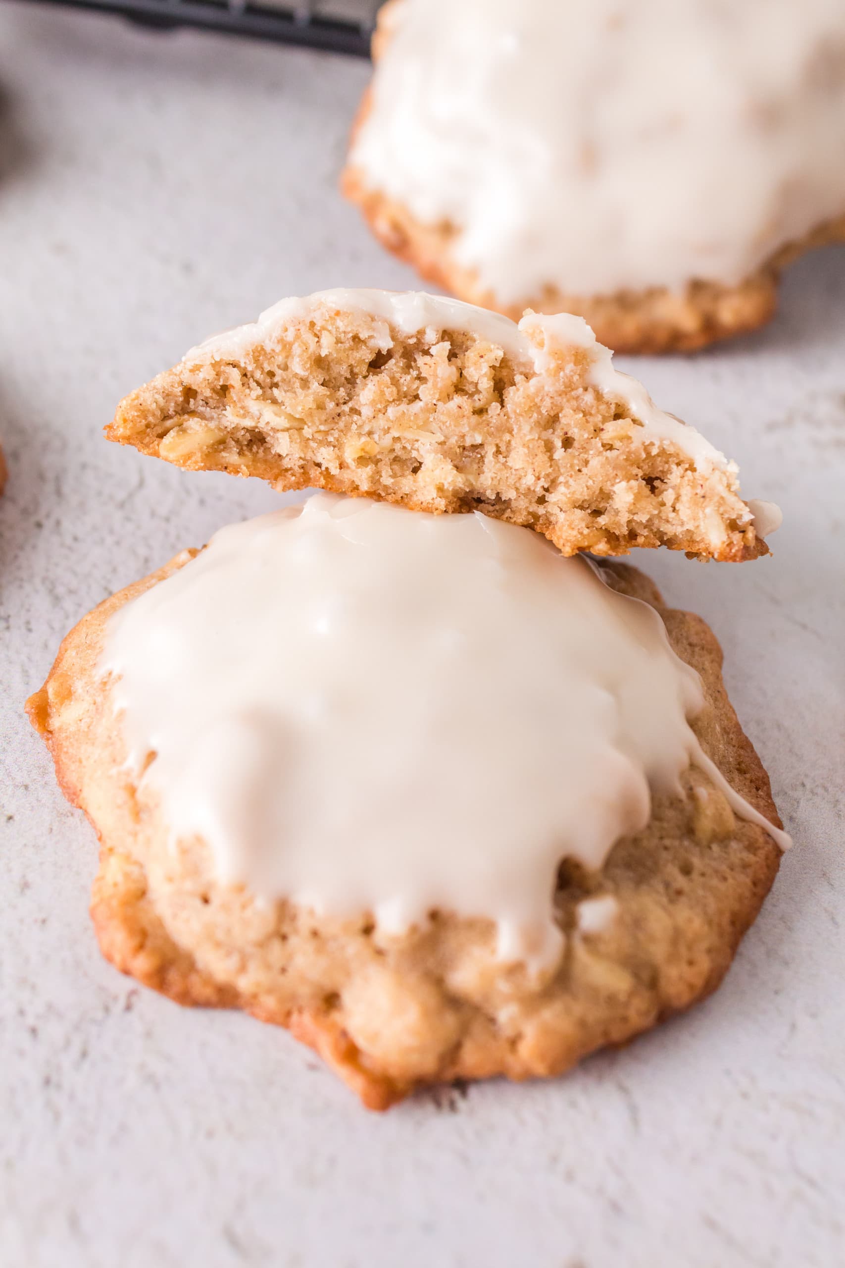 Iced Oatmeal Cookies (Gluten-Free Optional)