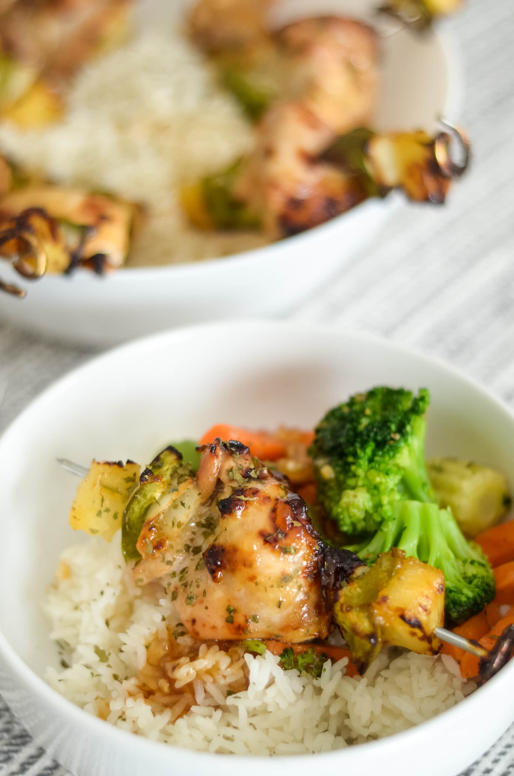Ninja Foodi Sweet and Sour Chicken Skewers