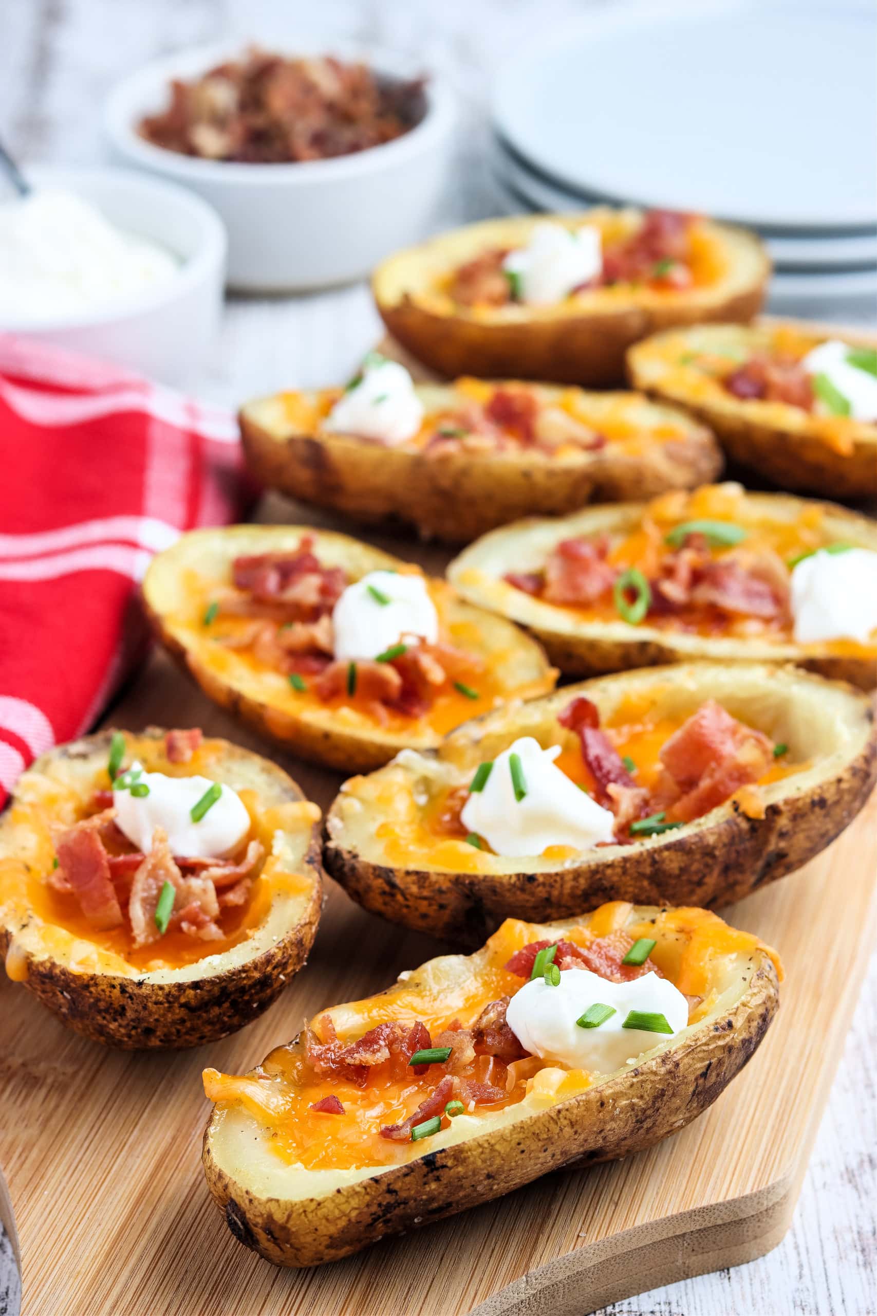Pellet Grill Smoked Potato Skins
