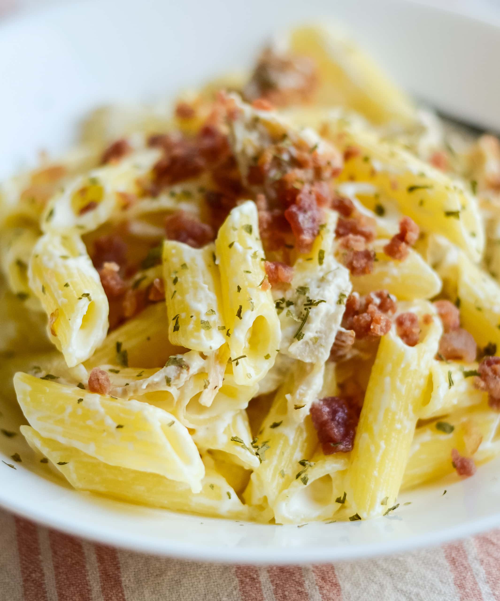Chicken Penne Alfredo (Gluten-Free)