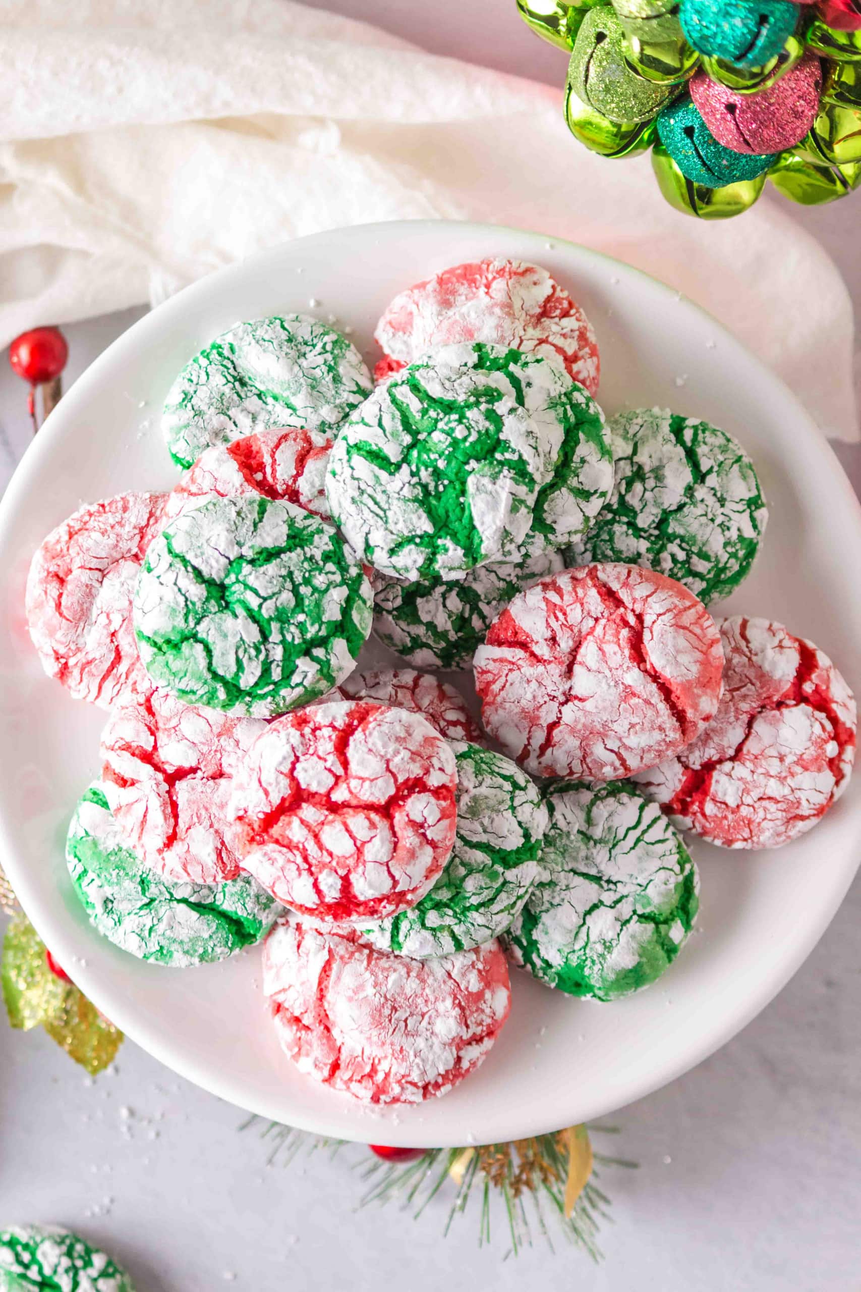 Best Christmas Crinkle Cookies Recipe (Cake Mix Recipe!)