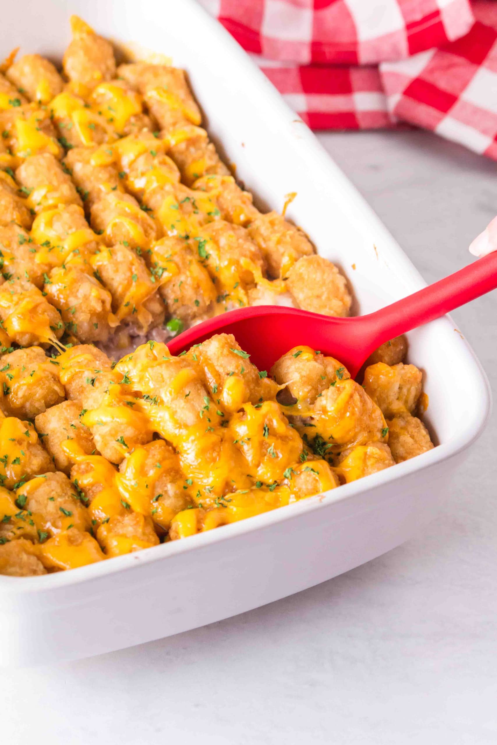 Easy Tater Tot Casserole Recipe (Gluten-Free Optional)