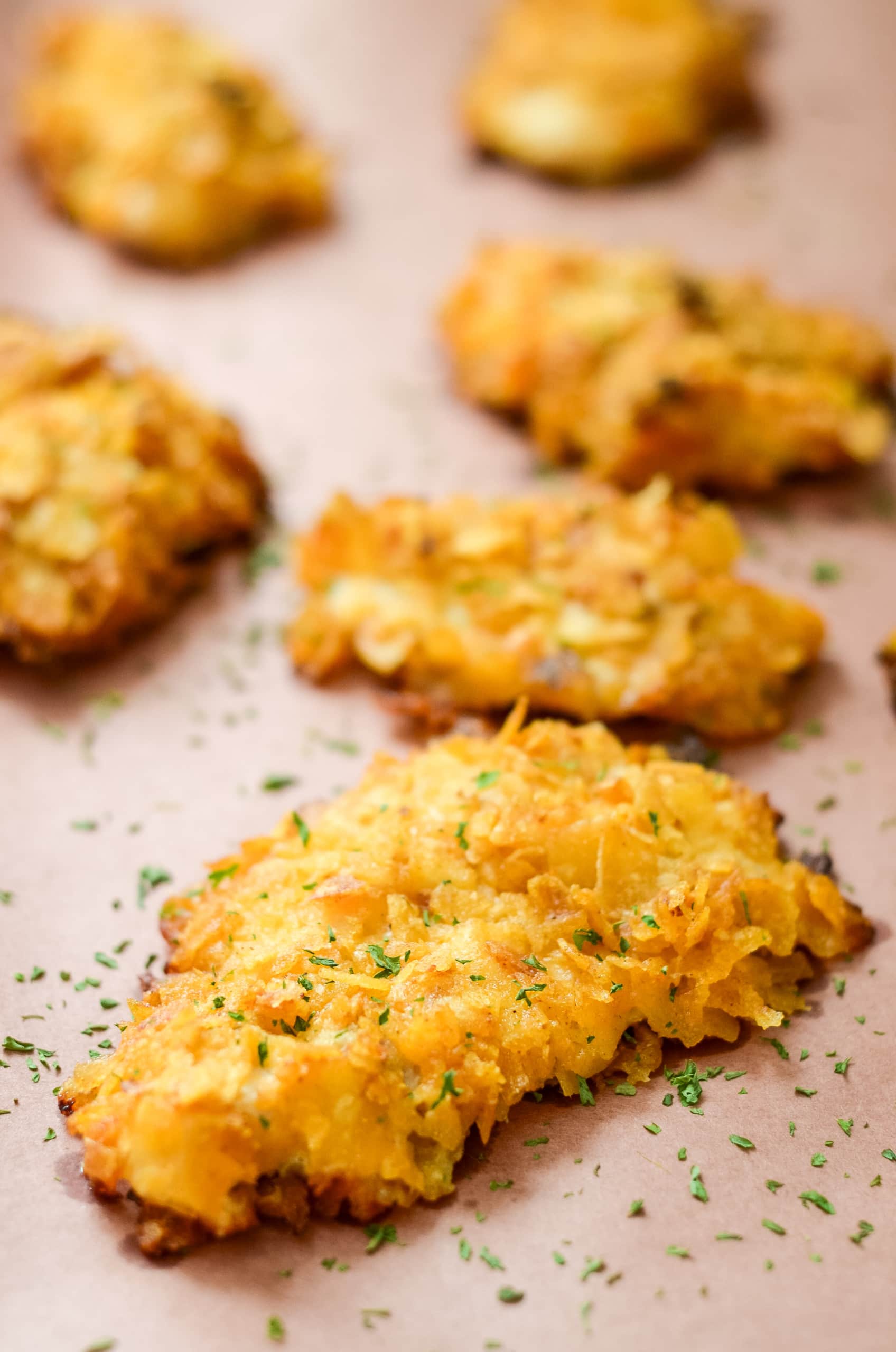 Gluten-Free BBQ Potato Chip Chicken Tenders