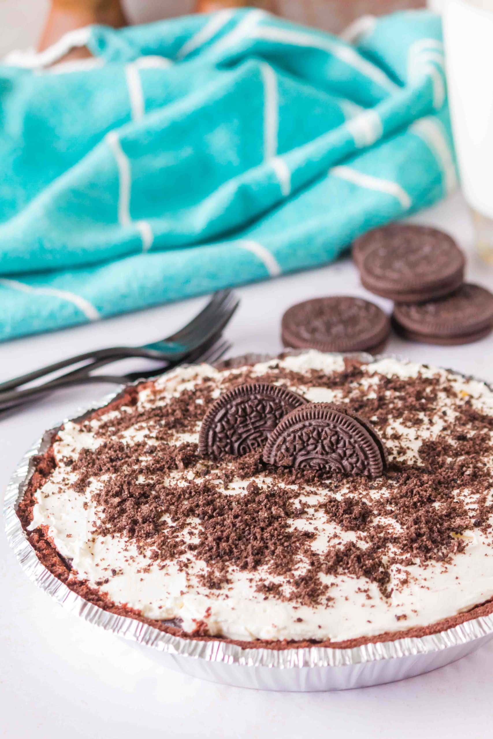 Gluten-Free No-Bake Oreo Pudding Pie