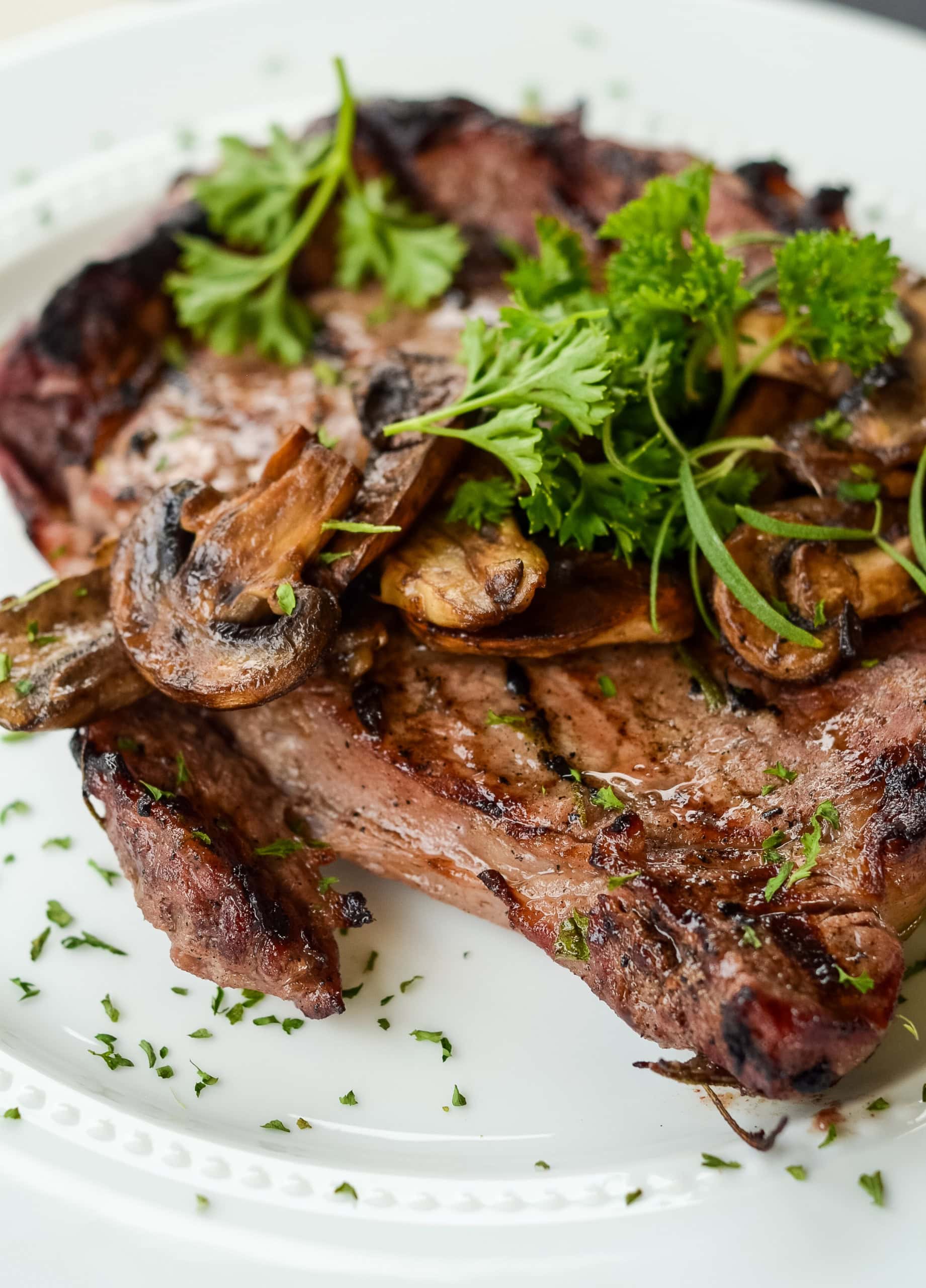 Grilled Steak Marsala (Pellet Grill Recipe)