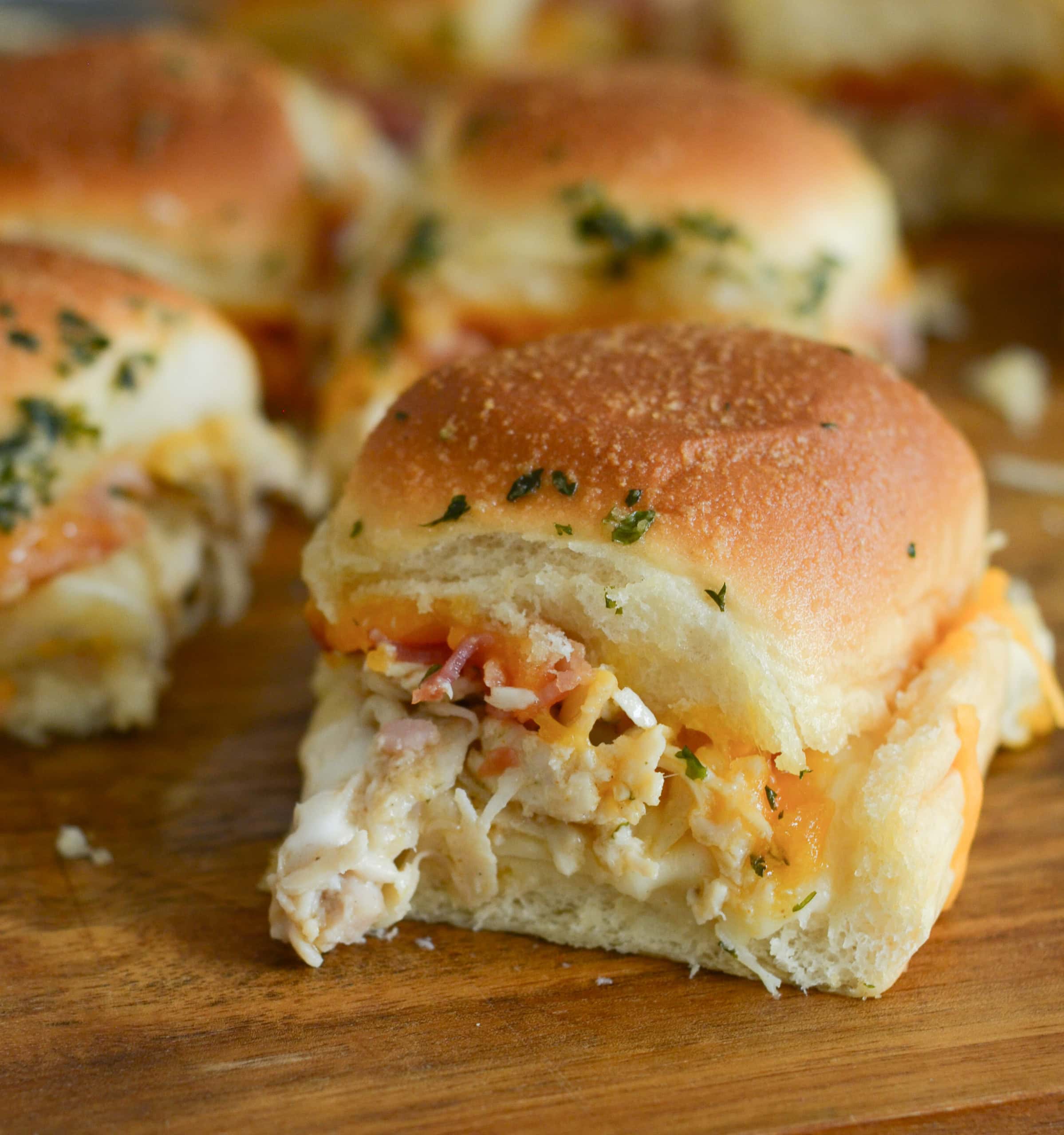 Easy Chicken Bacon Ranch Sliders