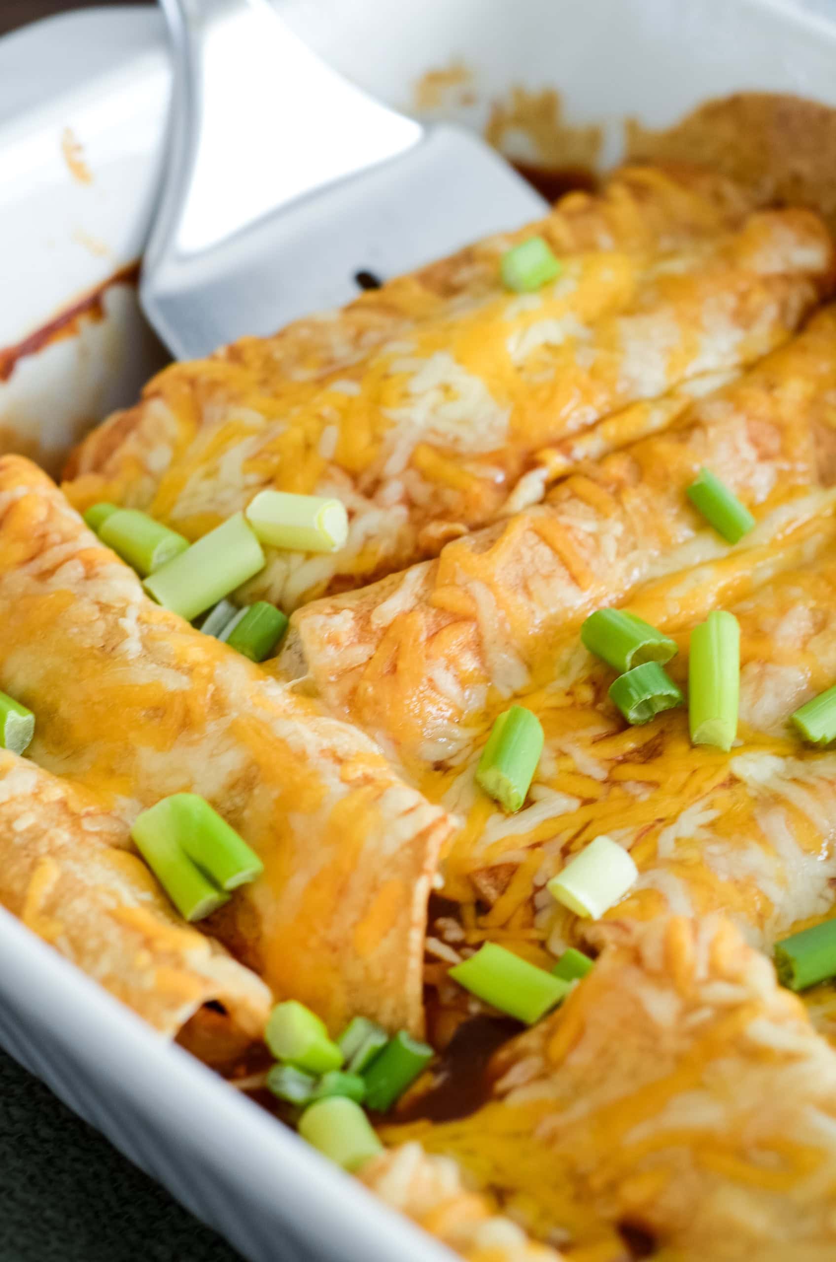 BBQ Chicken Enchiladas
