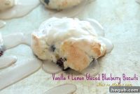 Lemon Kissed Vanilla Blueberry Biscuits