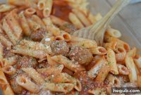 Hearty Beyond Meatball Pasta