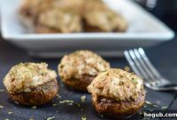 Tangy Balsamic Stuffed Mushroom Bites