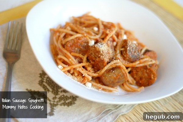 Italian Sausage Spaghetti