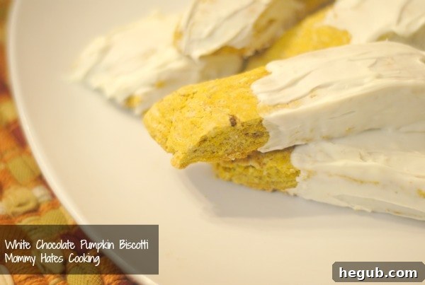 Delightful White Chocolate Pumpkin Biscotti