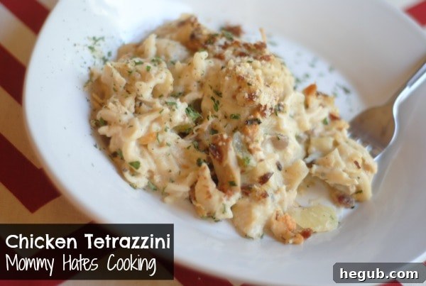 Delicious Gluten-Free Chicken Tetrazzini Casserole, a creamy and hearty comfort food