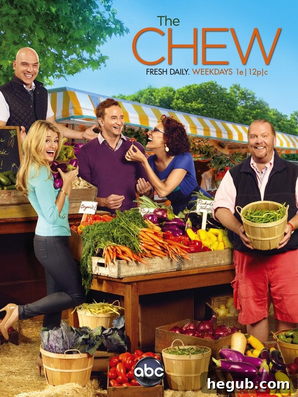 The Chew TV show logo and cast