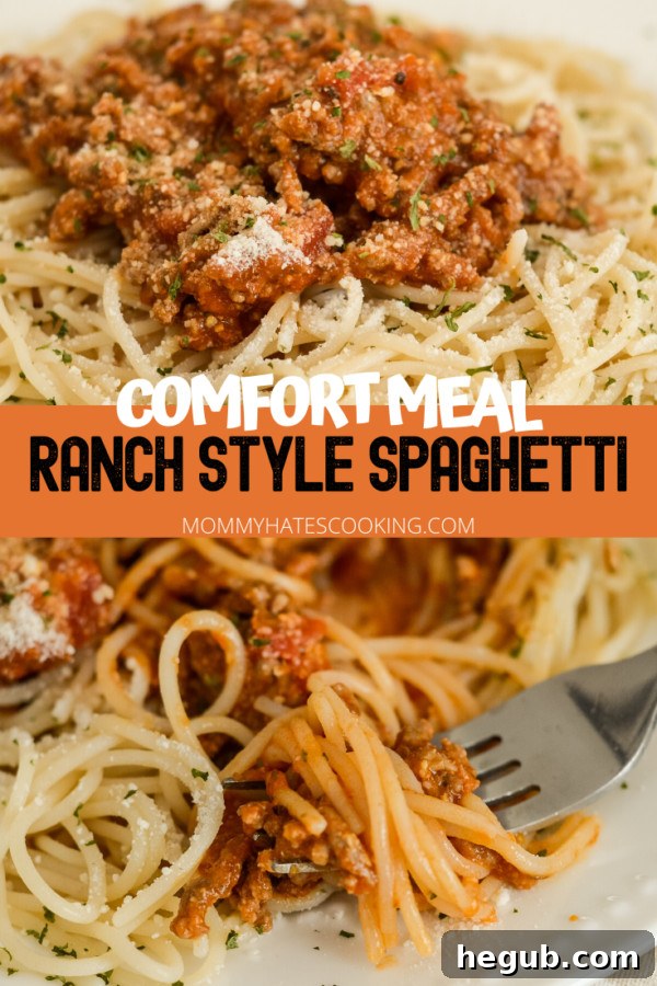 Simple Gluten Free Ranch Spaghetti 6 Close-up of a serving of Easy Ranch Spaghetti