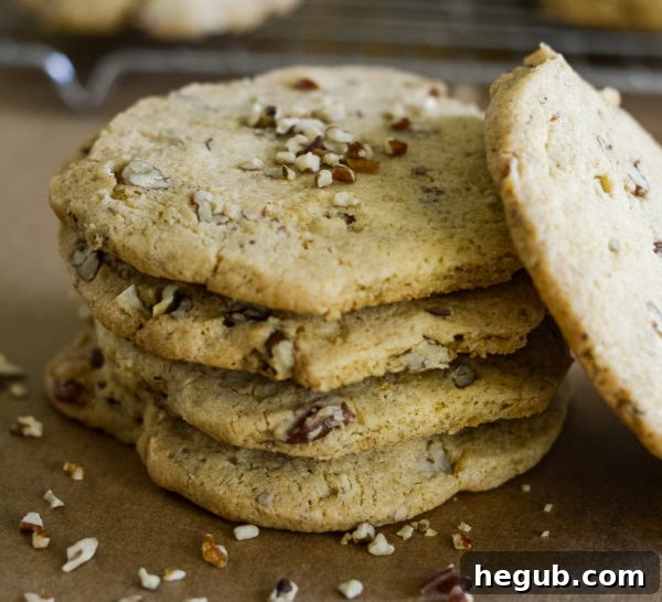 Frozen Gluten-Free Pecan Sandies wrapped in plastic