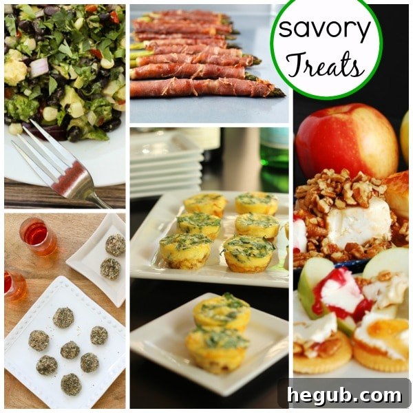 Selection of Savory Holiday Appetizers