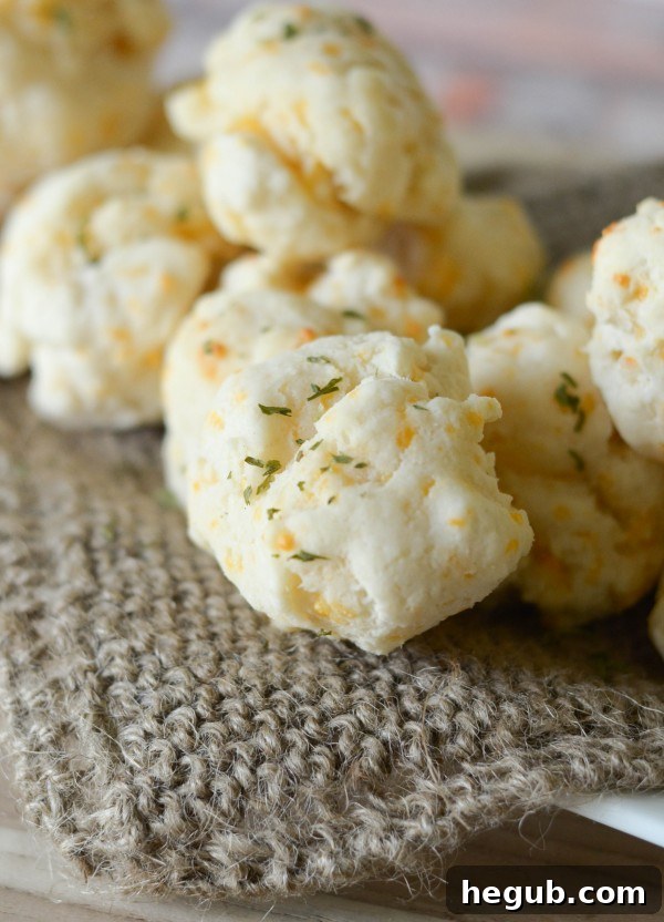 Delicious gluten-free cheddar bay biscuits with a golden-brown top